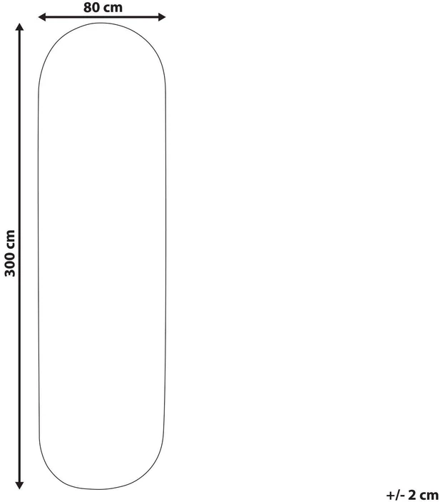 Beliani Kilimas DEMIRCI smėlio spalvos 80 x 300 cm džiutas