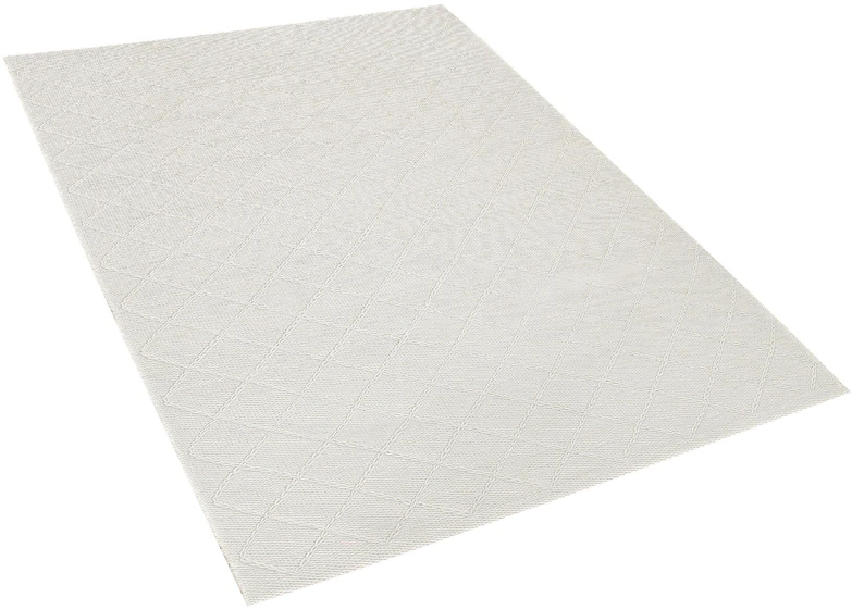 Beliani Kilimas ELLEK baltas 160 x 230 cm vilnonis