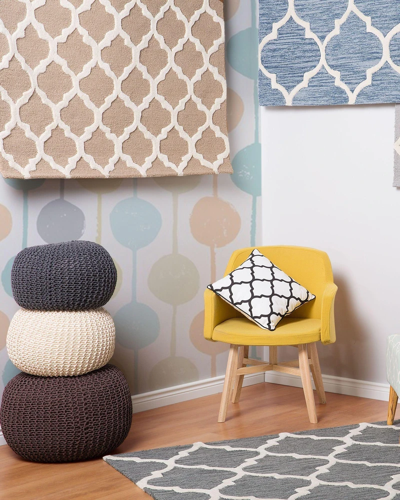 Beliani Kilimas ERBAA smėlio spalvos 80 x 150 cm vilnonis