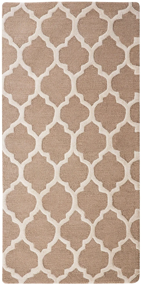 Beliani Kilimas ERBAA smėlio spalvos 80 x 150 cm vilnonis
