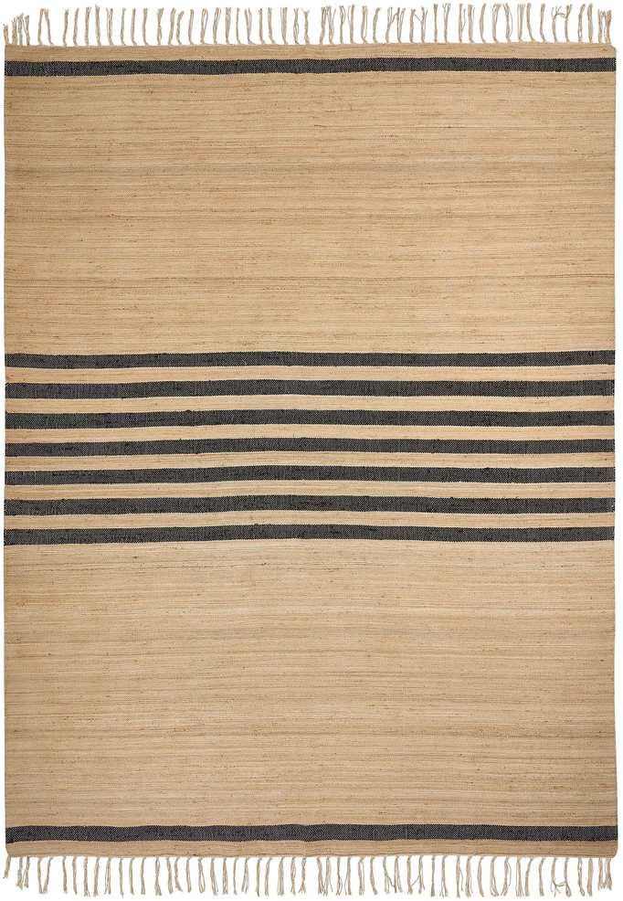 Beliani Kilimas ERICEK smėlio spalvos 160 x 230 cm džiutas