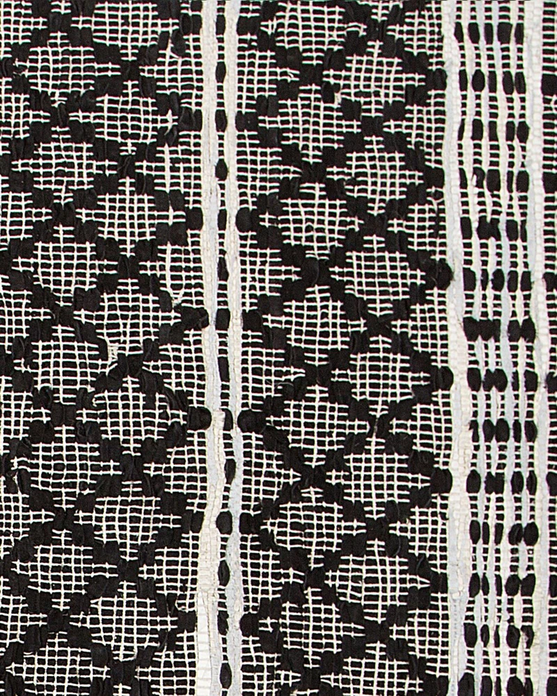 Beliani Kilimas FEHIMLI juodas 80 x 150 cm natūrali oda