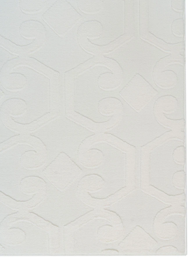 Beliani Kilimas GANNETT, balkšvas, 160 × 160 cm