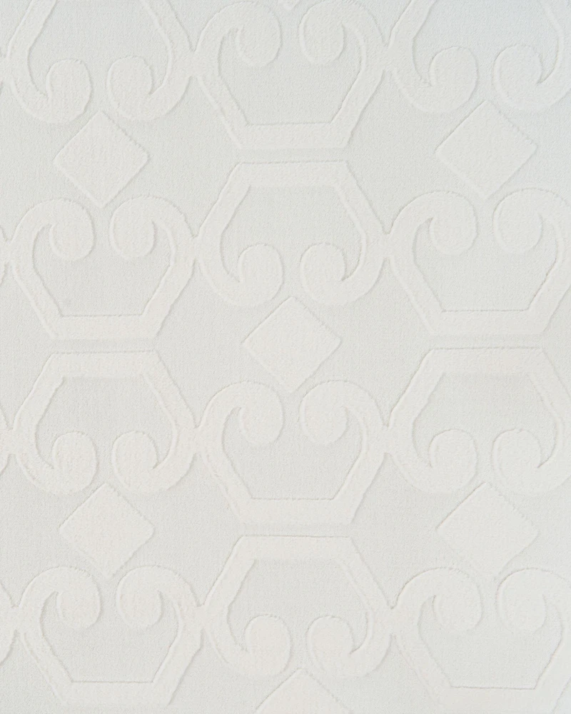 Beliani Kilimas GANNETT, balkšvas, 160 × 160 cm