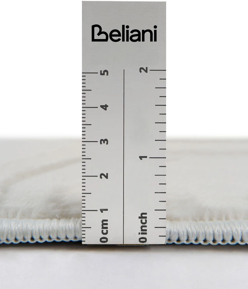 Beliani Kilimas GANNETT, balkšvas, 160 × 160 cm
