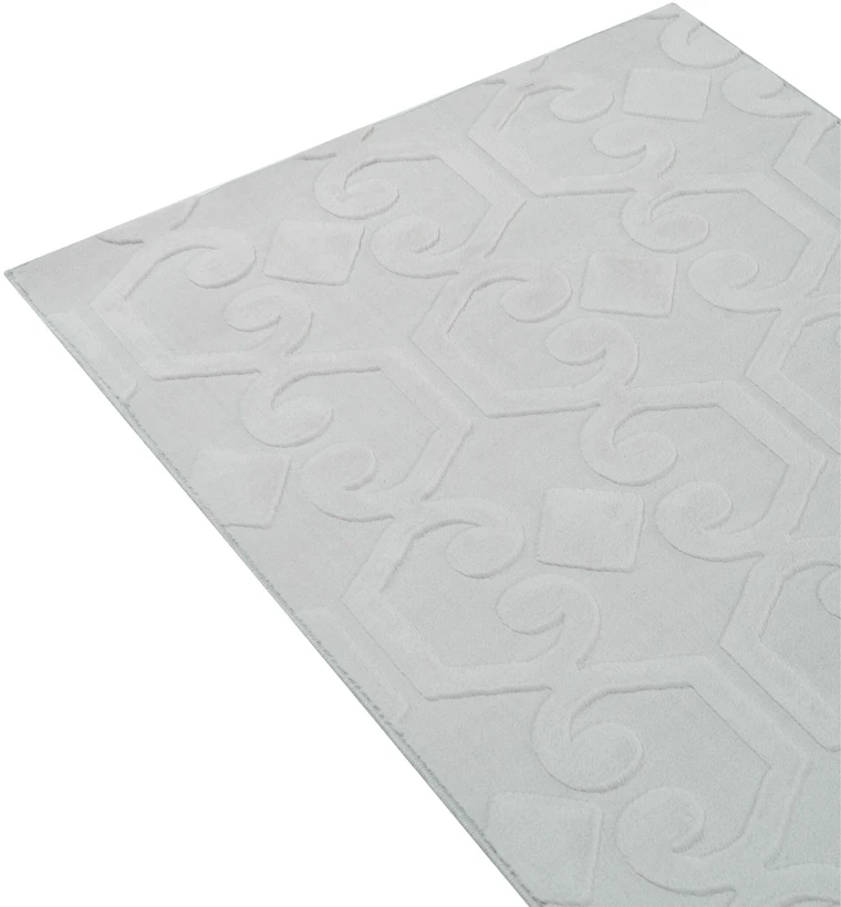 Beliani Kilimas GANNETT, šviesiai pilkas, 80 x 300 cm