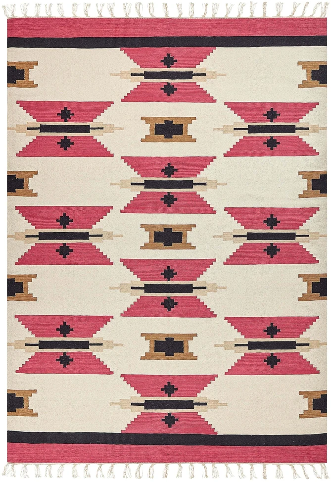Beliani Kilimas GARNI spalvingas 200 x 300 cm medvilninis kilim