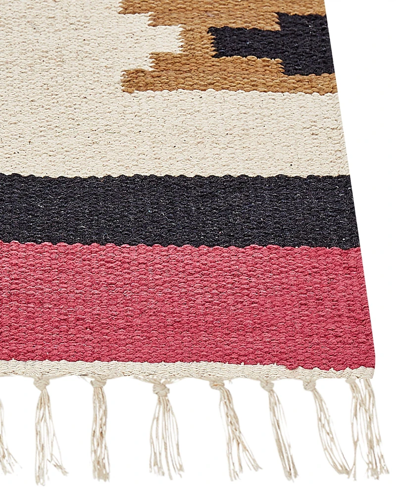 Beliani Kilimas GARNI spalvingas 200 x 300 cm medvilninis kilim