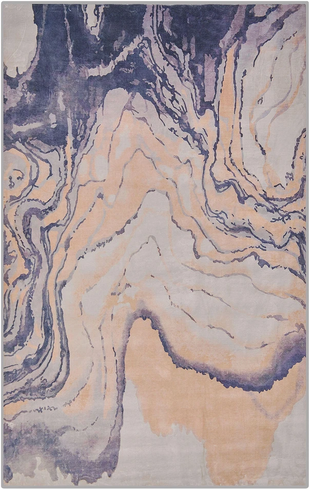 Beliani Kilimas GEBZE mėlynas 140 x 200 cm
