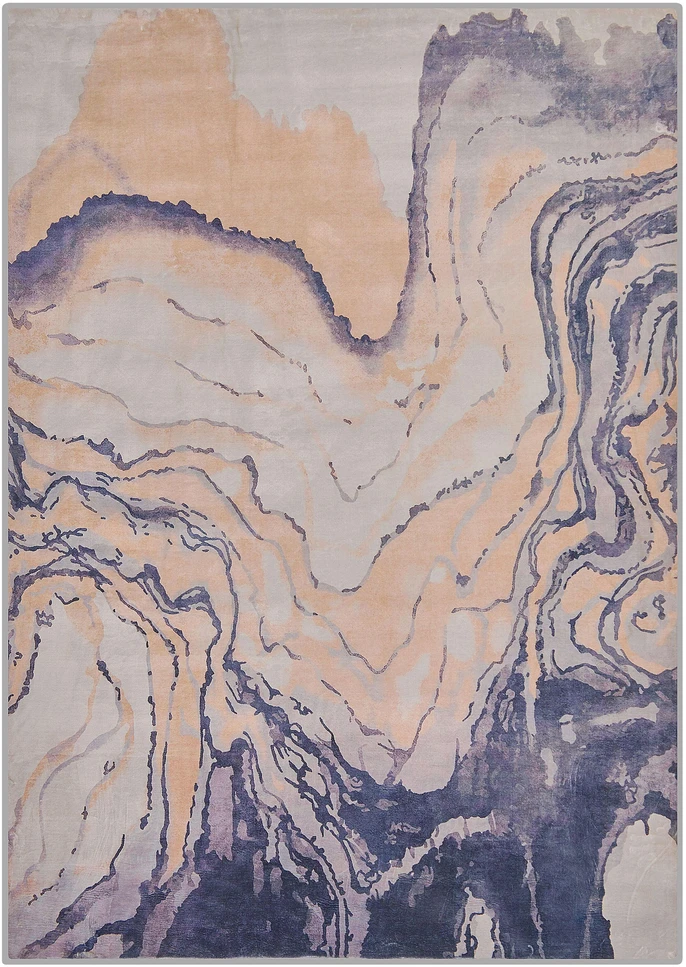 Beliani Kilimas GEBZE mėlynas 160 x 230 cm