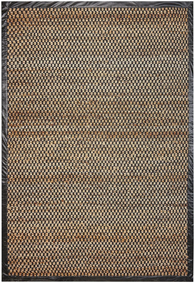 Beliani Kilimas GERCE Juodas 140 x 200 cm Džiutas