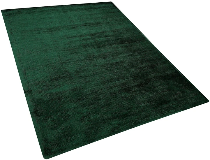 Beliani Kilimas GESI II tamsiai žalias 140 x 200 cm viskozė