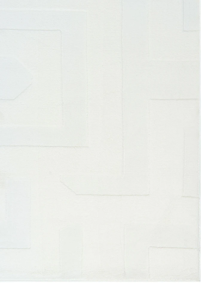 Beliani Kilimas GINGERA laužyta balta 80 x 300 cm