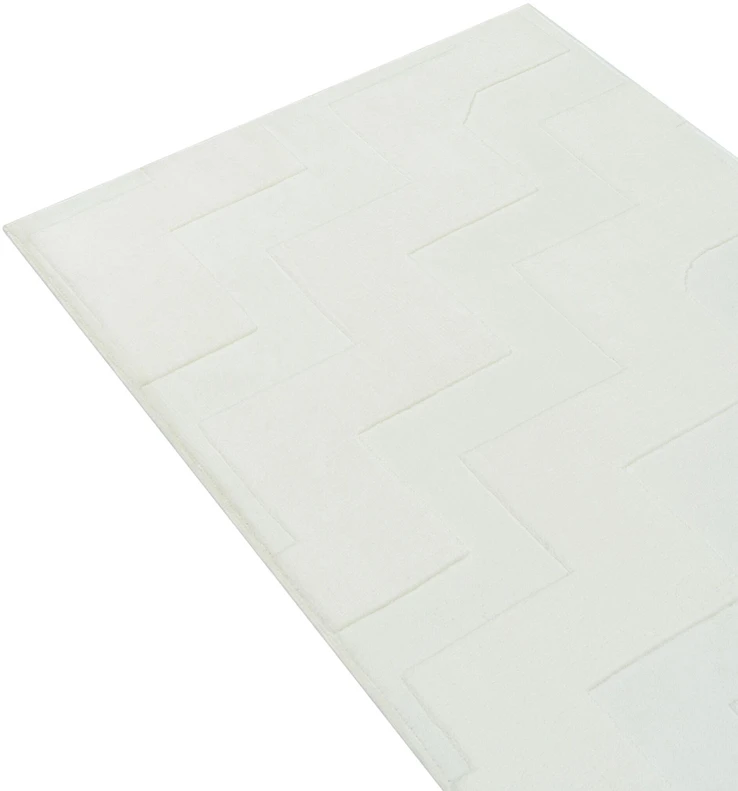 Beliani Kilimas GINGERA laužyta balta 80 x 300 cm