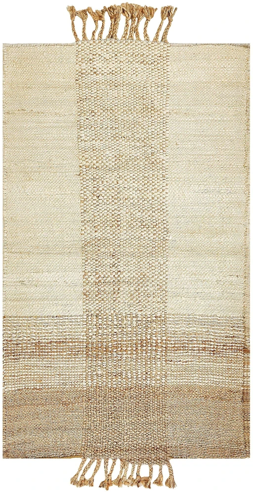 Beliani Kilimas HAMZALAR smėlio spalvos 80 x 150 cm džiutas