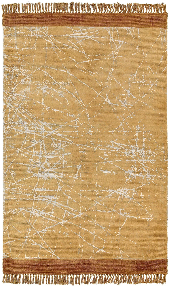 Beliani Kilimas HANLI oranžinis 160 x 230 cm viskozė