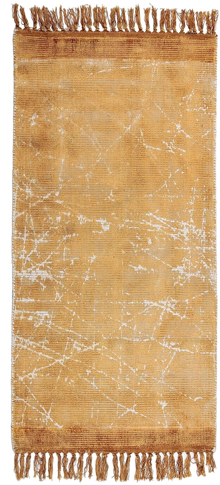 Beliani Kilimas HANLI oranžinis 80 x 150 cm viskozė