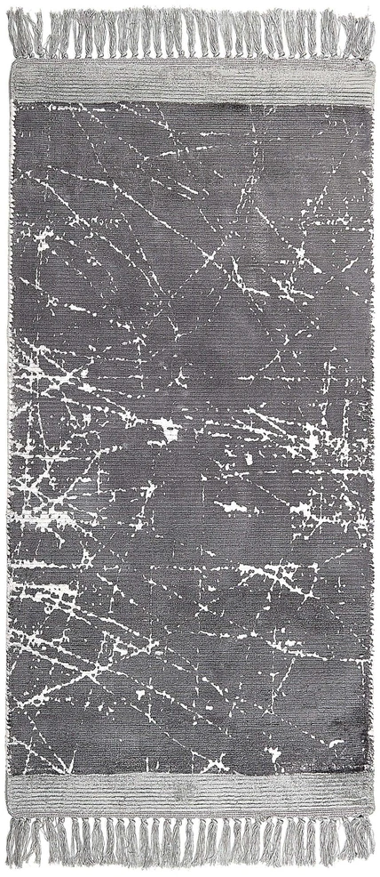 Beliani Kilimas HANLI pilkas 80 x 150 cm viskozė