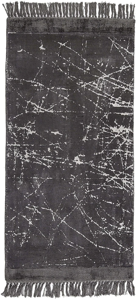 Beliani Kilimas HANLI tamsiai pilkas 80 x 150 cm viskozė