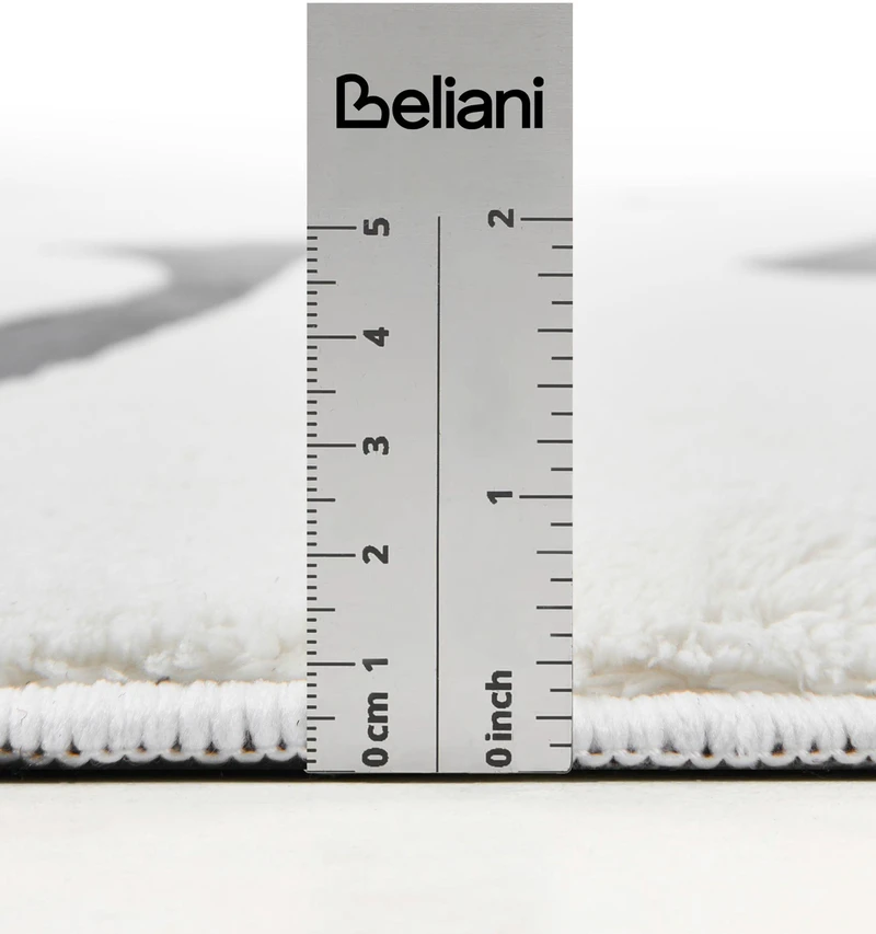 Beliani Kilimas HARTZ pilkas/baltas ø 160 cm