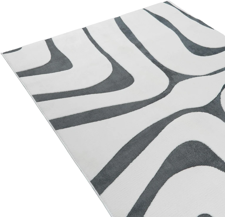 Beliani Kilimas HARTZ pilkas / baltas 160 x 230 cm