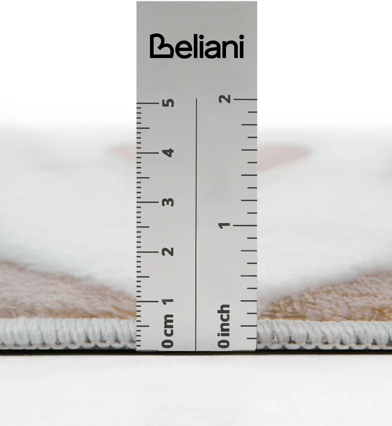 Beliani Kilimas HARTZ smėlio/baltos spalvos 160 x 230 cm