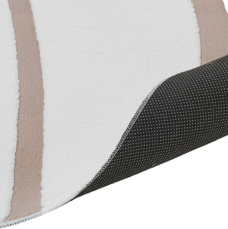 Beliani Kilimas HARTZ smėlio/baltos spalvos 160 x 230 cm