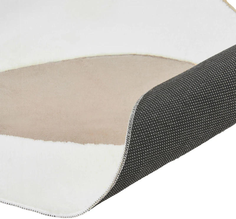 Beliani Kilimas HARTZ smėlio spalvos/baltas ø 160 cm