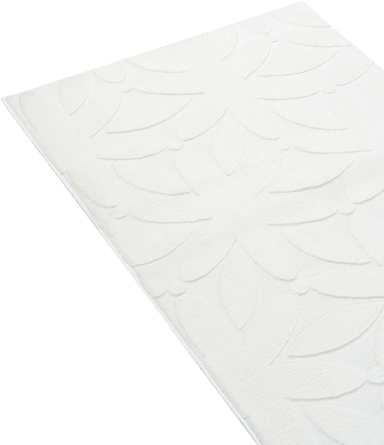 Beliani Kilimas HOOD balkšvas 80 x 300 cm