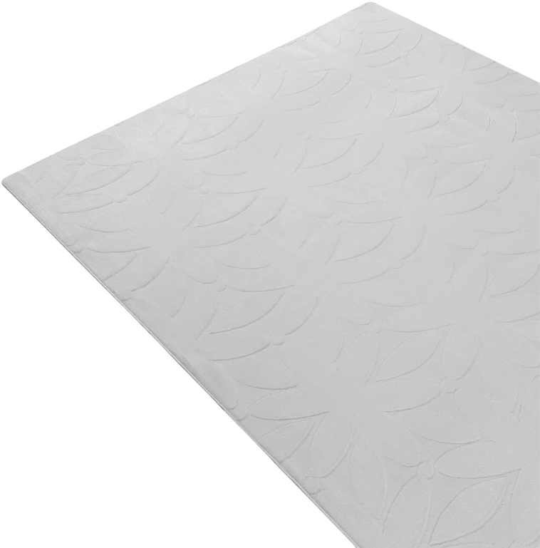 Beliani Kilimas HOOD šviesiai pilkas, 160 x 160 cm