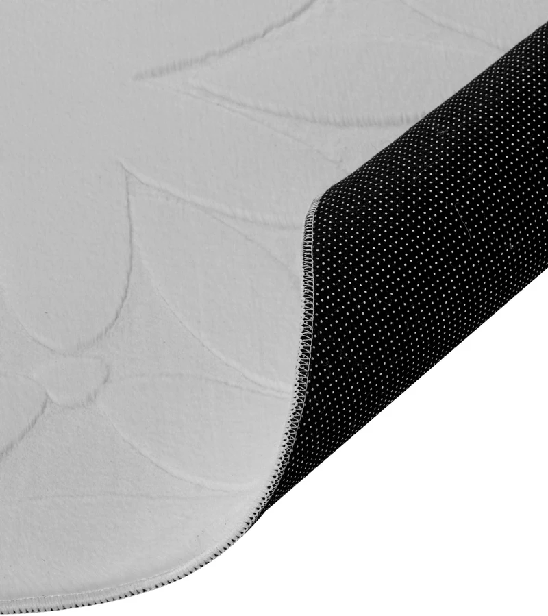 Beliani Kilimas HOOD šviesiai pilkas, 160 x 160 cm