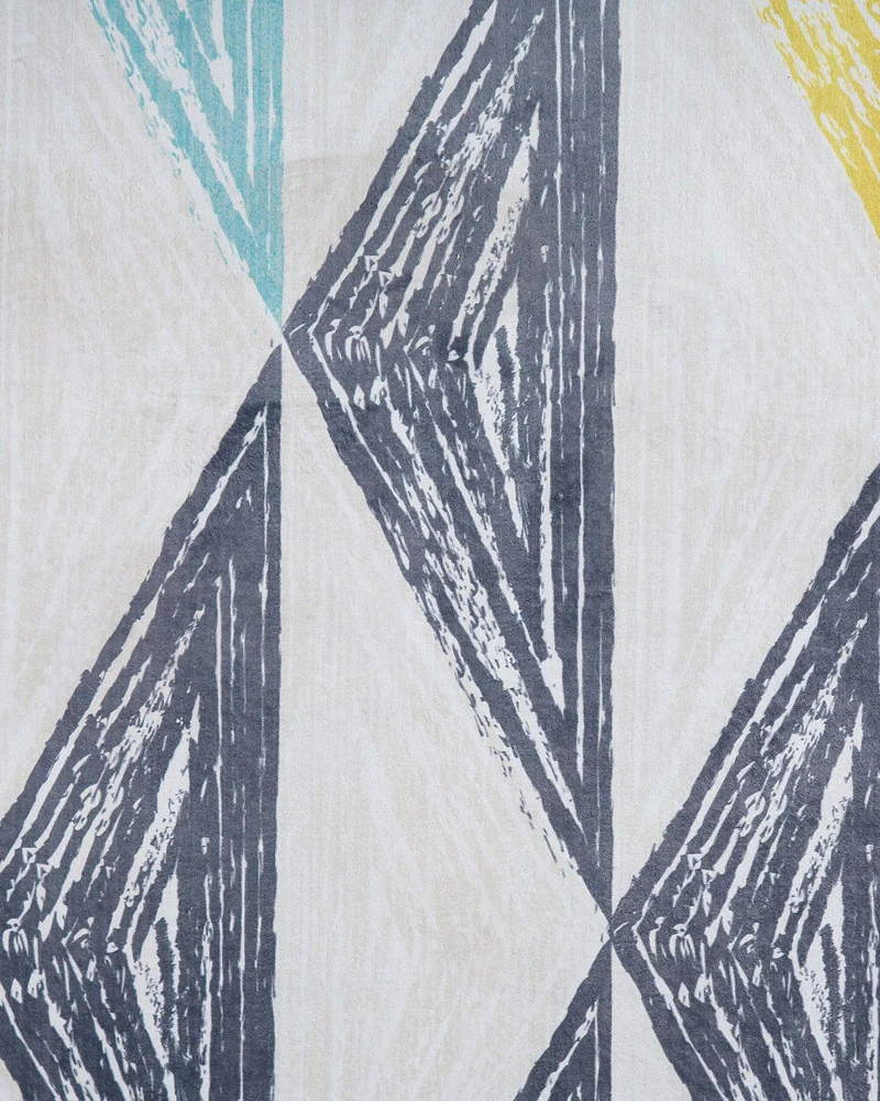 Beliani Kilimas KALEN pilkas 80 x 150 cm