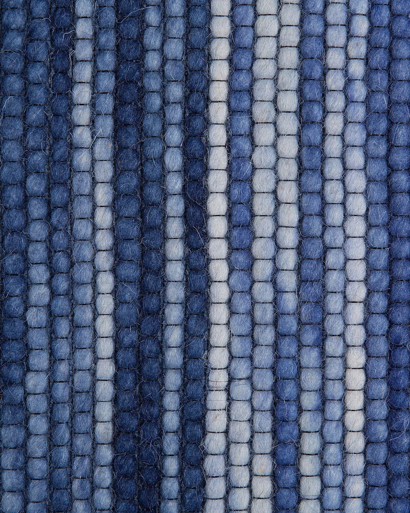 Beliani Kilimas KAPAKLI mėlynas 140 x 200 cm vilna