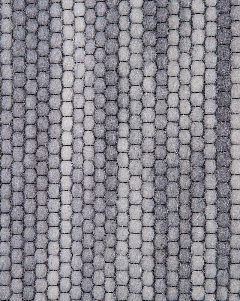 Beliani Kilimas KAPAKLI pilkas 140 x 200 cm vilnonis