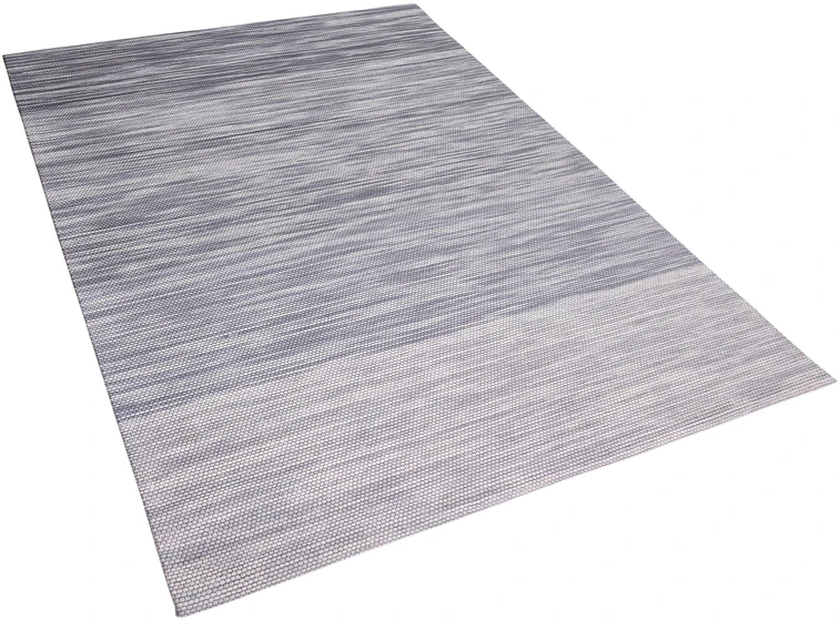 Beliani Kilimas KAPAKLI pilkas 140 x 200 cm vilnonis