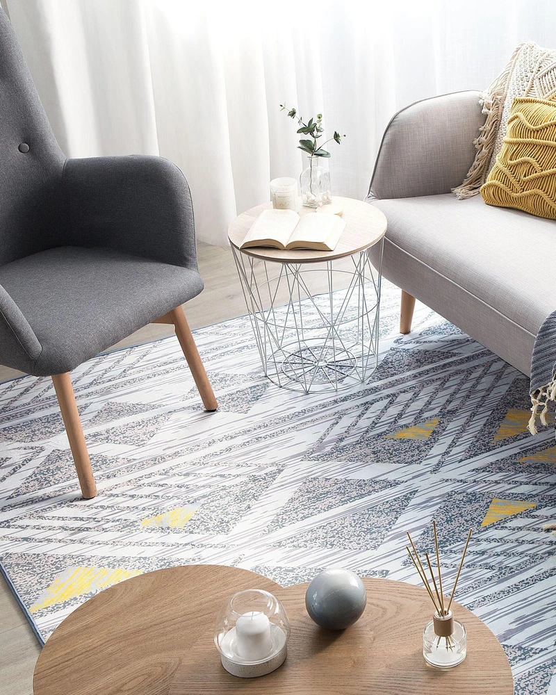 Beliani Kilimas KARGI pilkas 160 x 230 cm