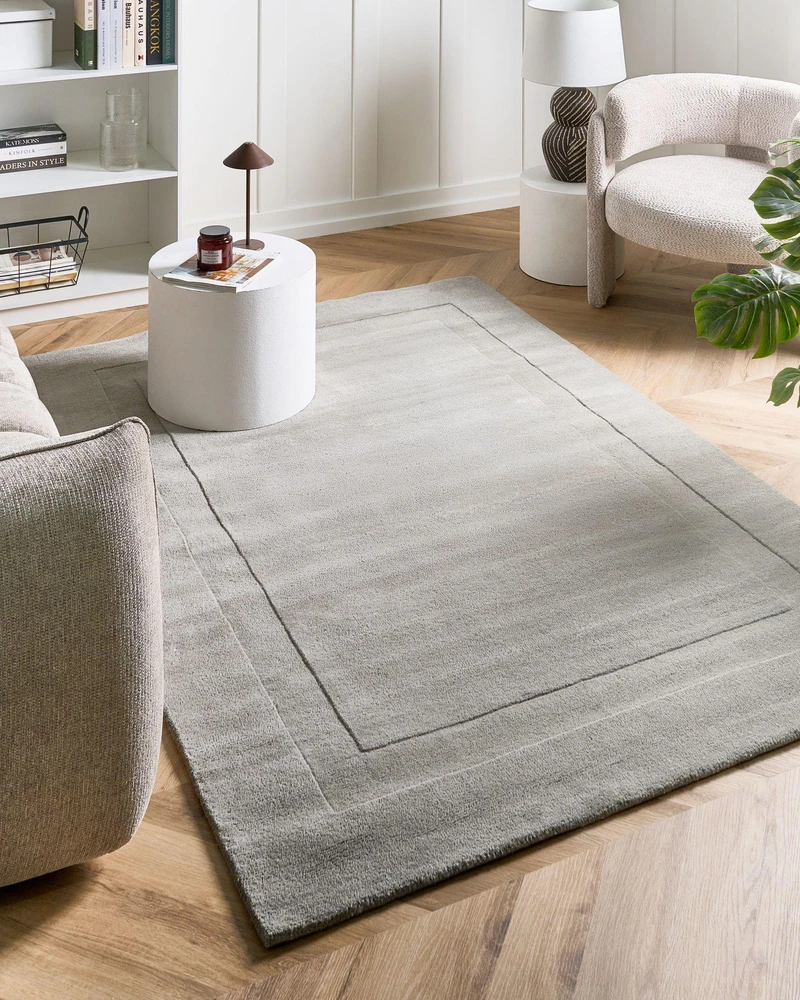 Beliani Kilimas KARGIL pilkas 160 x 230 cm vilna