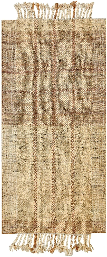 Beliani Kilimas KARKIN smėlio spalvos 80 x 150 cm džiutas