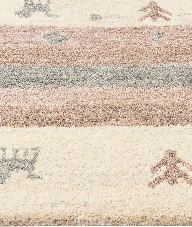 Beliani Kilimas KARLI smėlio spalvos 160 x 230 cm vilnonis Gabbeh