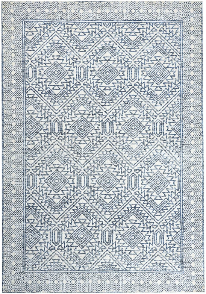 Beliani Kilimas KAWAS mėlynas 160 x 230 cm