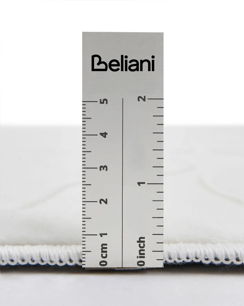 Beliani Kilimas KAWI balkšvas, 80 × 300 cm