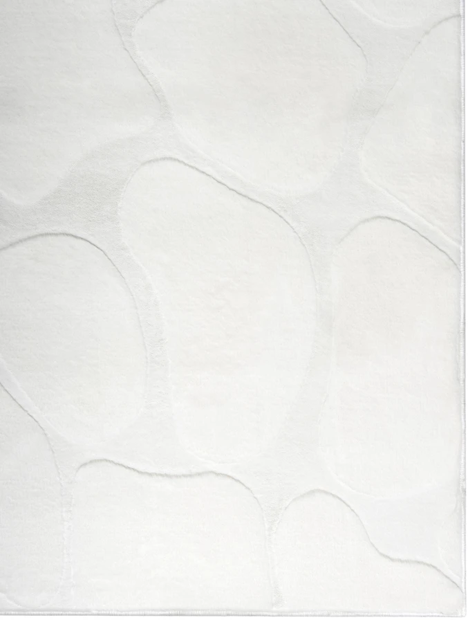 Beliani Kilimas KAWI kreminės baltos spalvos 160 x 230 cm