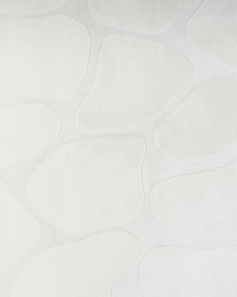 Beliani Kilimas KAWI kreminės baltos spalvos 160 x 230 cm