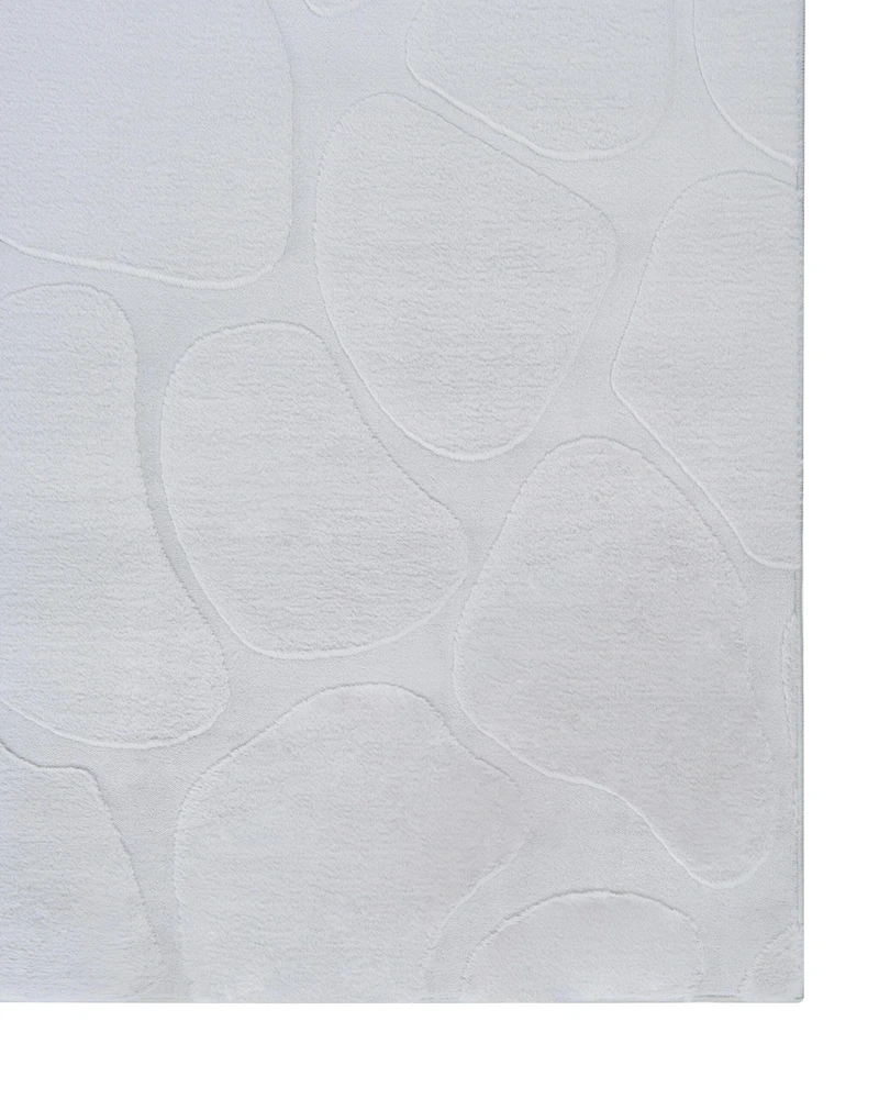 Beliani Kilimas KAWI, šviesiai pilkas, 80 x 300 cm