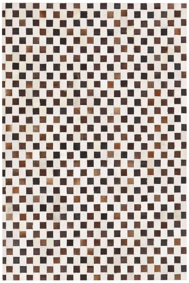 Beliani Kilimas KAYABEY smėlio spalvos 140 x 200 cm iš natūralios odos