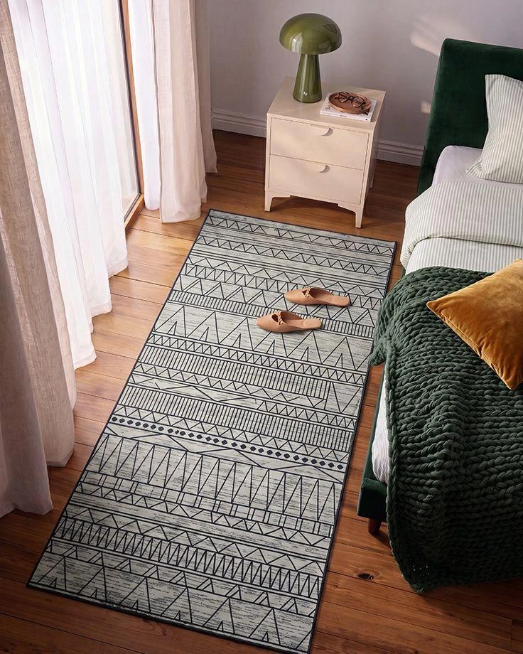 Beliani Kilimas KEBAN juodas 80 x 150 cm
