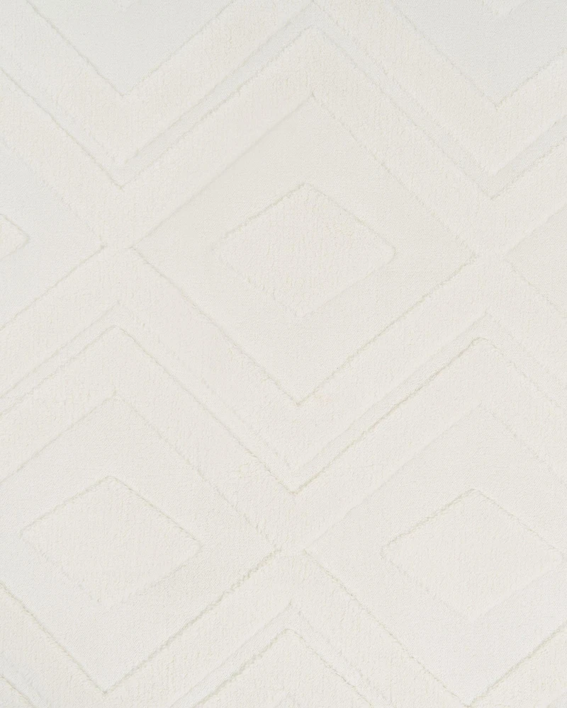 Beliani Kilimas KEVIREL laužyta balta 160 x 230 cm