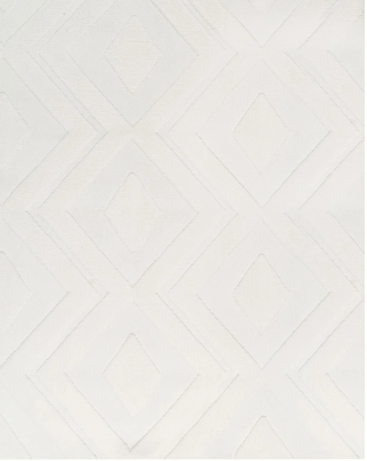 Beliani Kilimas KEVIREL laužyta balta 160 x 230 cm