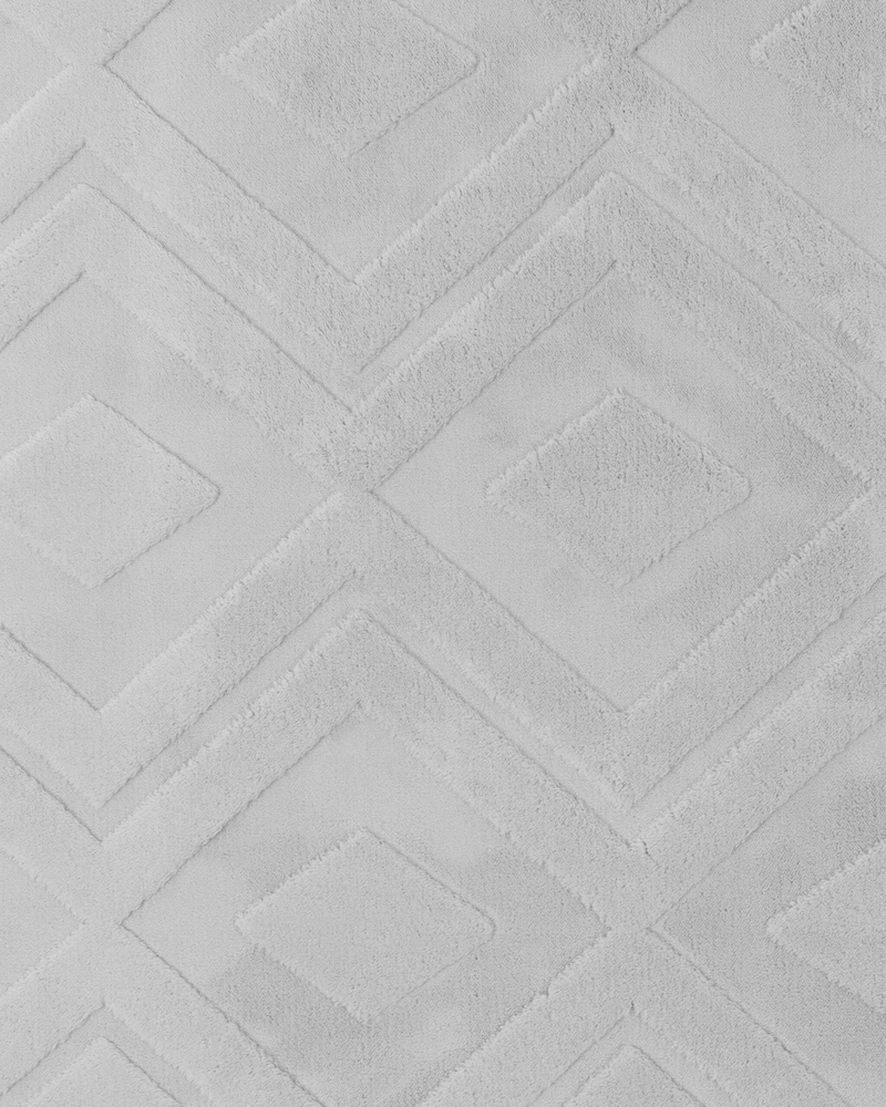 Beliani Kilimas KEVIREL pilkas 160 x 160 cm