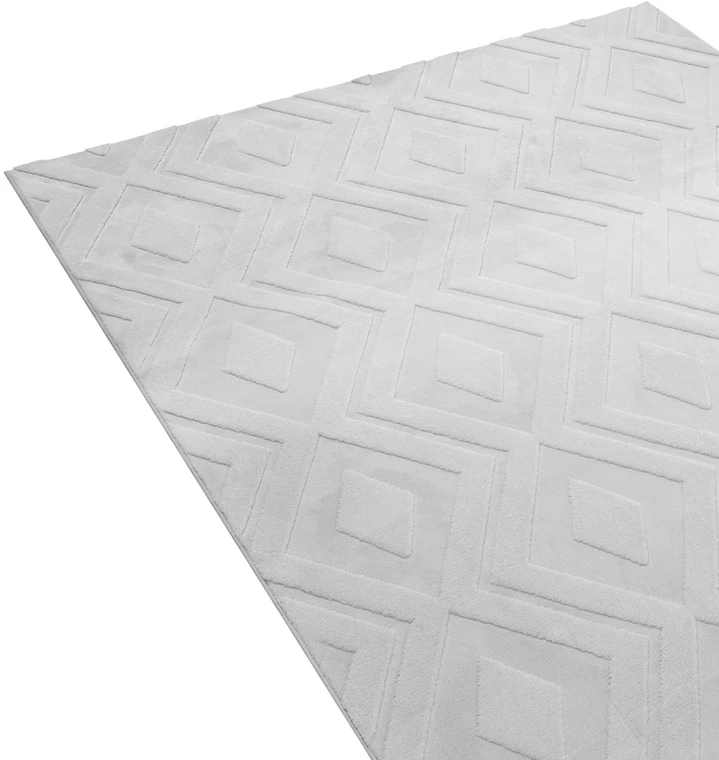 Beliani Kilimas KEVIREL, pilkas, 160 x 230 cm